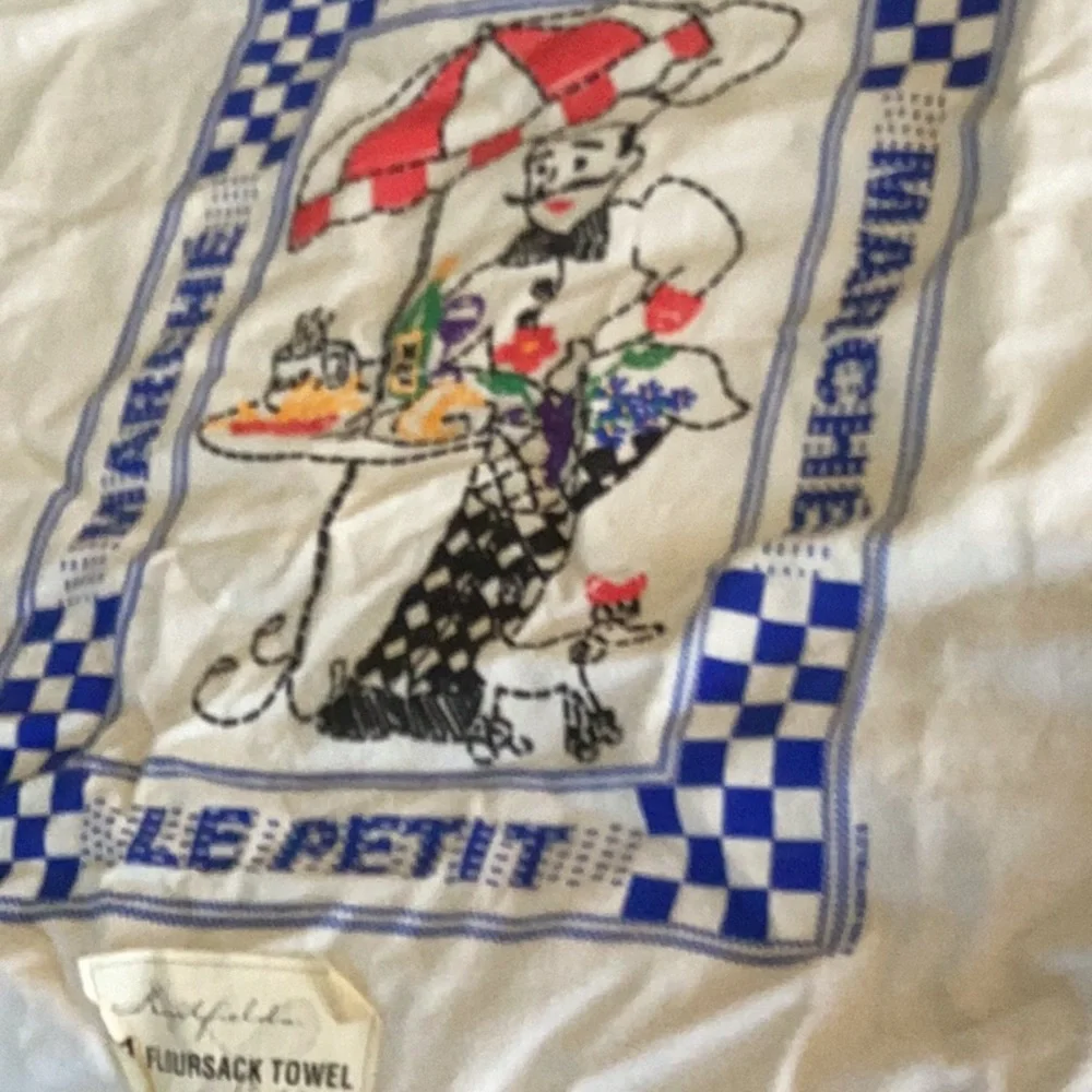 French Theme Floursack Towel CAFE LE PETITE Easter Basket Perfect